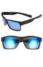 Men's Costa Del Mar Half Moon 60mm Polarized Sunglasses - Black/ Blue Mirror