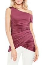 Women's Vince Camuto One-shoulder Ruched Liquid Knit Top - Pink