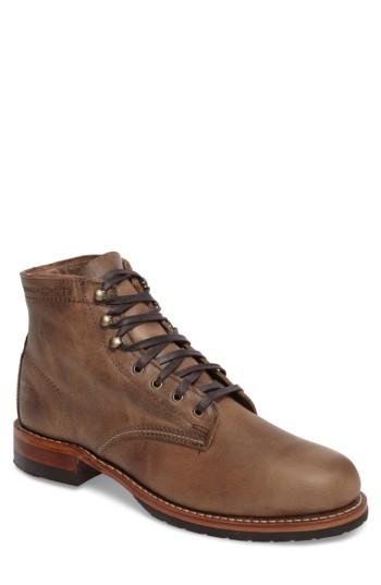 Men's Wolverine Evans Plain Toe Boot D - Brown