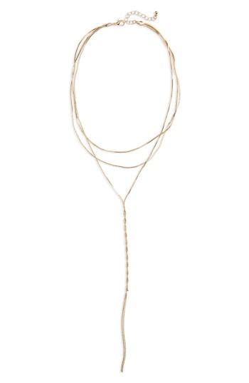 Women's Bp. Snake Chain Lariat Necklace
