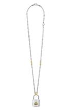 Women's Lagos Beloved Large Lock Two-tone Pendant Necklace