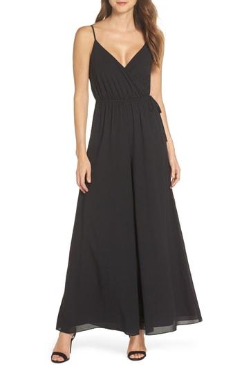 Women's Ali & Jay Lily Pond Faux Wrap Jumpsuit - Black