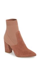 Women's Steve Madden Reece Sock Bootie .5 M - Pink