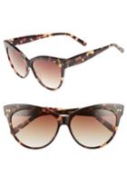 Women's Chelsea28 Audrey 60mm Cat Eye Sunglasses - Brown Tortoise
