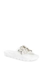 Women's Jeffrey Campbell Aspic Embellished Sport Slide M - White