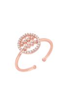 Women's Mini Mini Jewels Halo Zodiac Sign Diamond Ring