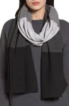 Women's Eileen Fisher Merino Wool Scarf, Size - Grey