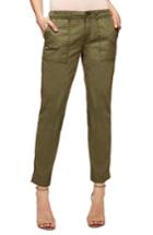 Women's Sanctuary Sergent Crop Straight Leg Pants - Green