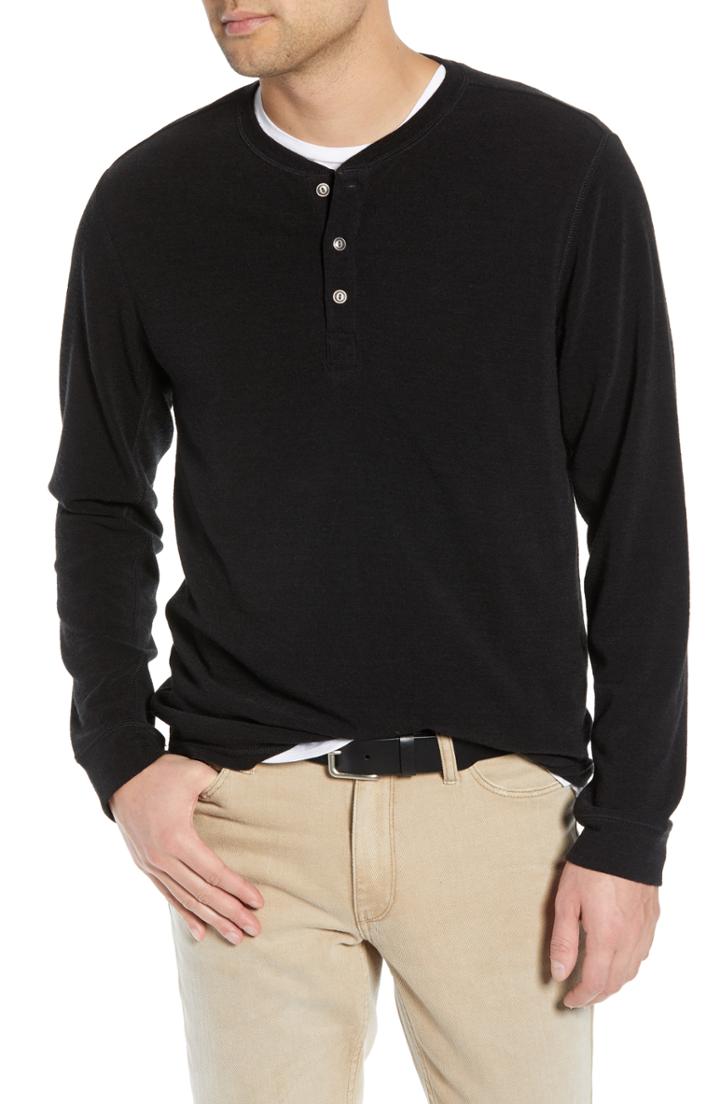 Men's Treasure & Bond Slim Fit Henley Shirt - Beige