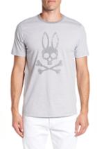 Men's Psycho Bunny Stripe Logo Graphic T-shirt (s) - Grey