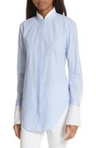 Women's Rag & Bone Allie Stripe Cotton Shirt - Blue