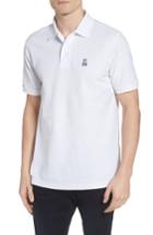 Men's Psycho Bunny The Classic Pique Polo (s) - White