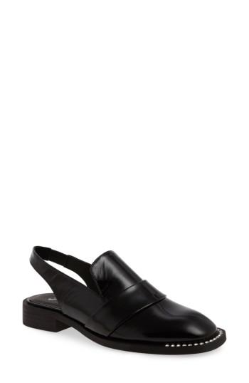 Women's Free People Abbey Road Embellished Slingback Loafer -6.5us / 36eu - Black