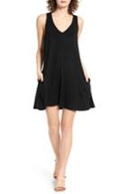 Women's Socialite Pocket Tank Dress - Black