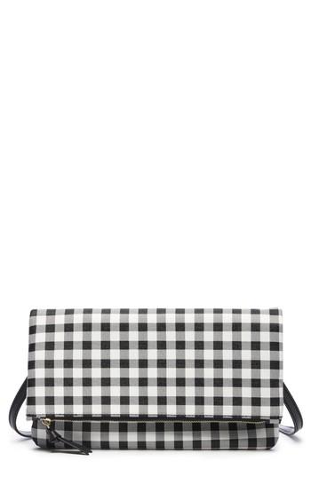 Sole Society Faux Leather Foldover Clutch -