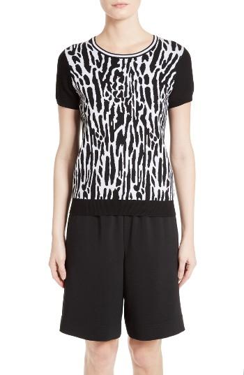 Women's St. John Collection Jacquard Pullover