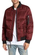 Men's The Very Warm Quilted Down Bomber Jacket, Size - Red