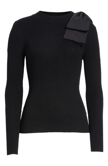Women's Ted Baker London Nehru Bow Skinny Rib Knit Sweater