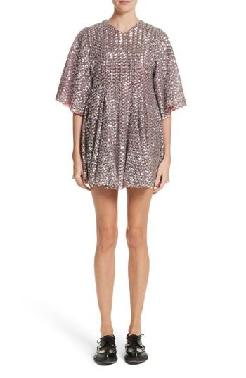 Women's Molly Goddard Simmi Sequin Dress Us / 10 Uk - Metallic