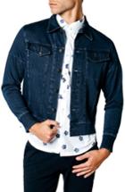 Men's Good Man Brand Trim Fit Wool Blend Denim Jacket - Blue
