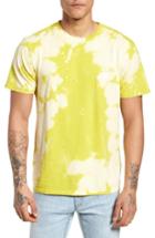 Men's Obey Jumble Lo-fi Bleach Tie Dye T-shirt - Green