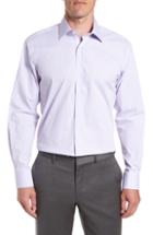 Men's English Laundry Trim Fit Stretch Check Dress Shirt 34/35 - Purple