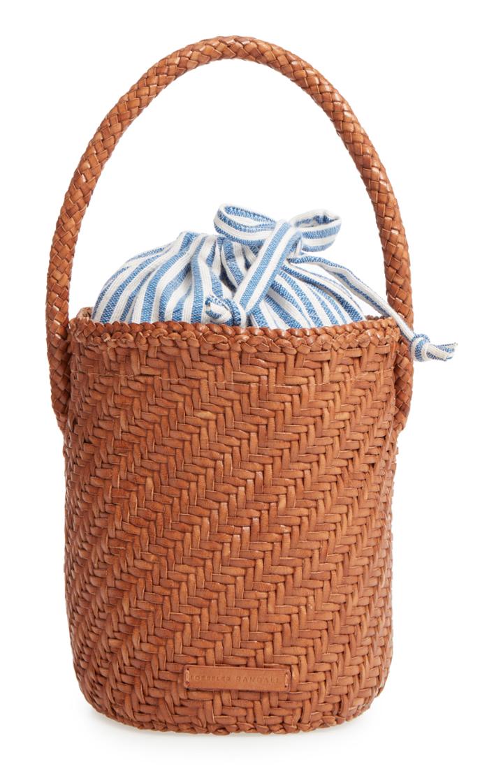 Loeffler Randall Cleo Woven Leather Bucket Bag -