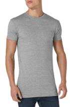 Men's Topman Longline T-shirt - Grey
