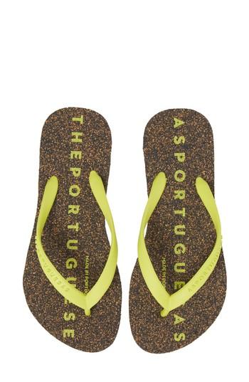 Women's Asportuguesas By Fly London Base 000 Flip Flop .5-6us / 36eu - Green