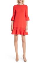 Women's Ted Baker London Tynia Peplum Ruffle Shift Dress - Red