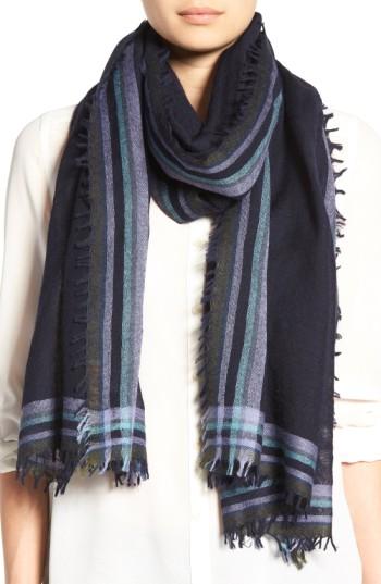 Women's Tory Burch 'signature' Wool Scarf