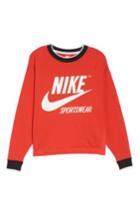 Women's Nike Sportswear Archive Sweatshirt - Red