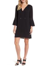 Women's Michael Michael Kors Lace-up Sleeve Dress - Black