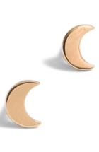 Women's Madewell Vermeil Crescent Moon Stud Earrings
