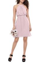 Women's Wtoo Blouson Chiffon Dress - Pink