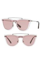 Women's Valentino 48mm Retro Sunglasses - Opal/ Pink