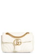 Gucci Mini Gg Marmont 2.0 Matelasse Leather Shoulder Bag - White