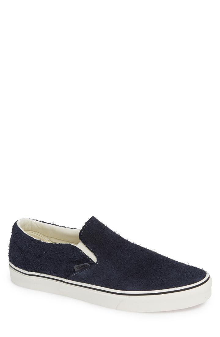 Men's Vans Classic Hairy Suede Slip-on Sneaker M - Blue