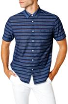Men's Good Man Brand Slim Fit Short Sleeve Sport Shirt - Blue