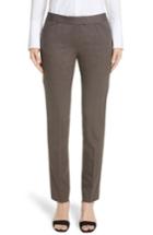 Women's Lafayette 148 New York Irving Stretch Wool Pants - Beige