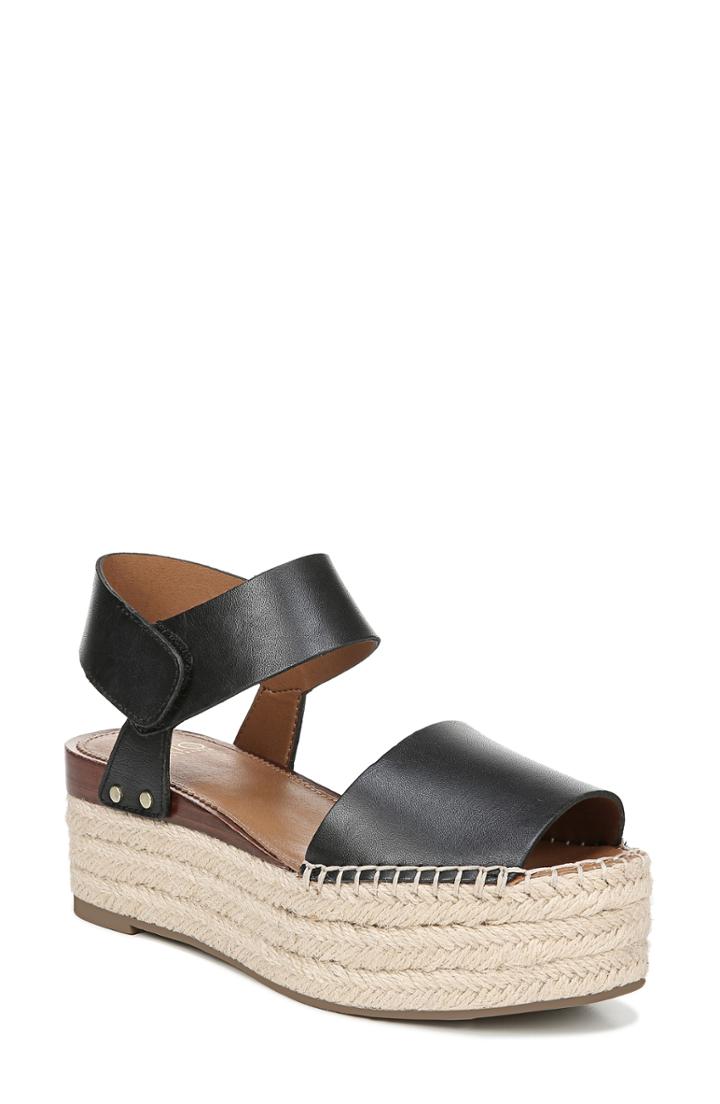 Women's Sarto By Franco Sarto Leo Platform Espadrille Sandal M - Black