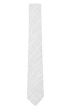 Men's Topman Textured Linen & Cotton Tie, Size - Grey