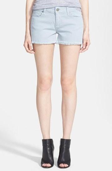Paige Denim 'catalina' Cutoff Denim Shorts (dusty Blue)