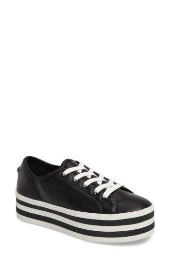 Women's Steve Madden Rainbow Stacked Platform Sneaker M - Black