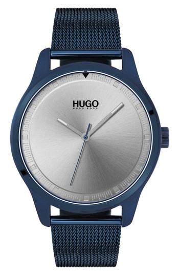 Men's Hugo Mesh Bracelet Watch, 42mm