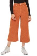 Women's Topshop Wide Leg Corduroy Trousers W X 30l (fits Like 24w) - Brown