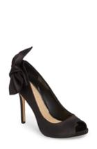 Women's Jewel Badgley Mischka Tianna Bow Pump .5 M - Black
