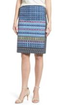 Women's Nic + Zoe Tile Pencil Skirt - Blue