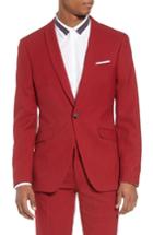 Men's Topman Skinny Fit Suit Jacket 32 - Red