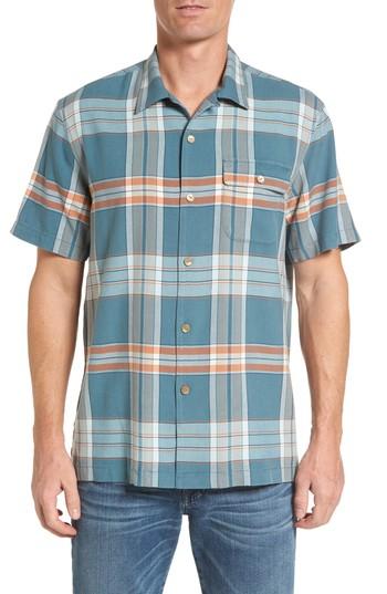 Men's Tommy Bahama All About The Plaid Standard Fit Camp Shirt
